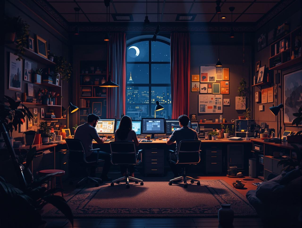 红果网上品牌工作室 红果网上品牌故事 - 创作团队的温暖工作室